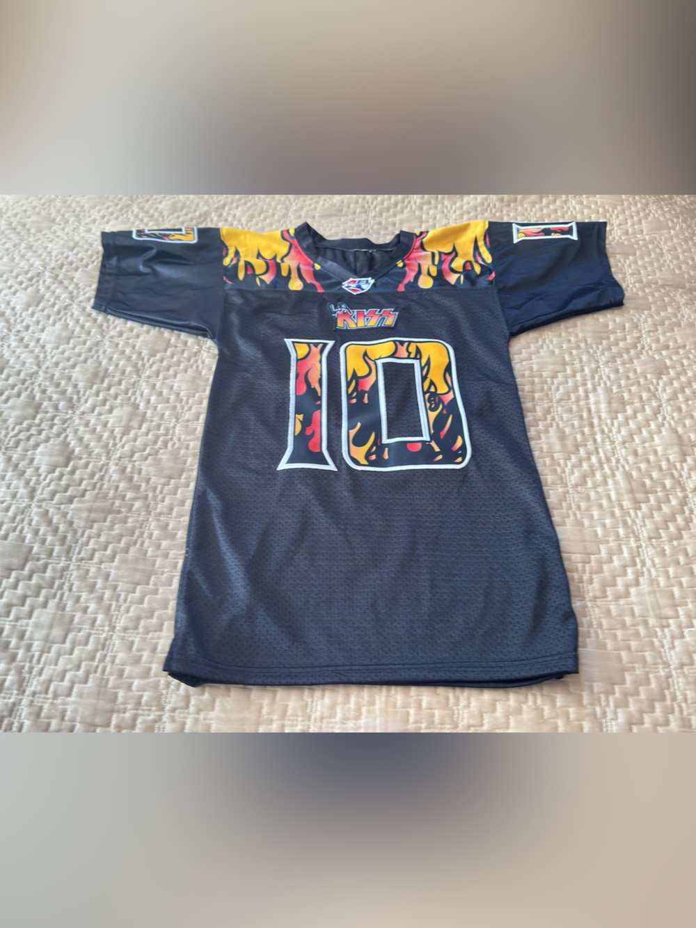 Rare LA KISS #10 Paul Stanley AFL  Football Jersey Size Small